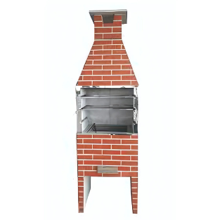 CHURRASQUEIRA 4 ESPETO TIJOLINHO VERMELHO 65 STAR GRILL